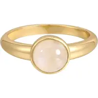 Rafaela Donata Ring aus Sterling Silber mit Mondstein in gelbgold | Gr.: 56
