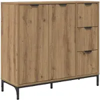 vidaXL Sideboard Artisan-Eiche 89,5 x 33 x 82 cm Holzwerkstoff
