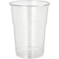 Starpak 50 Trinkbecher R-PET 0,4 l Ø 9,5 cm · 12,3 cm glasklar (89549, 50 Stück)