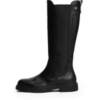 Tommy Hilfiger Stiefel Th Lthr Cleated Long Boot FW0FW08985 Schwarz 36