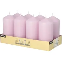 Starpak 8 Stumpenkerzen Ø 47 mm · 100 mm flieder