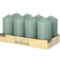 Starpak 8er-Pack Stumpenkerzen 10 cm mehrfarbig, 10 cm