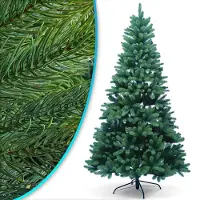 NYVI Weihnachtsbaum -Xmas Premium 210 cm - Künstlicher Voll-PE Tannenbaum aus 100% Spritzguss - Täuschend echter Kunstbaum - B1 Schwer Entflammbar - Metallständer - Modularer Aufbau