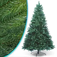 NYVI Weihnachtsbaum -Xmas Premium 240 cm XXL - Künstlicher Voll-PE Tannenbaum aus 100% Spritzguss - Täuschend echter Kunstbaum - B1 Schwer Entflammbar - Metallständer - Modularer Aufbau