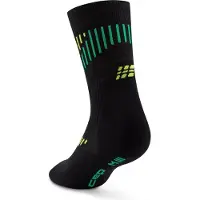 Cep Core Run Merino Socks, Mid Cut 3.0, Men black/lime (582) V