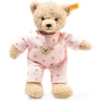 Steiff Teddybär Mädchen Baby mit Schlafanzug rosa 25cm