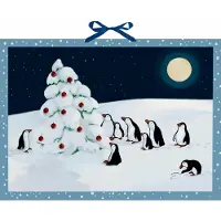 Sonstige Verlage Wandkalender - Pinguin-Weihnacht