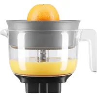 KitchenAid Artisian K400 5KSB1CPA, Zitruspressenaufsatz, 1 l, Schwarz, Transparent, Glas, Artisan K400, 223,5 mm