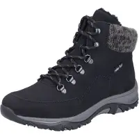 Rieker Damenschuhe Schnürstiefel Schwarz Freizeit