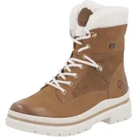 Remonte Damen Leder Stiefelette mit Warmfutter, Weite G & Reißverschluss D0C77, Größe:38 EU, Farbe:Braun
