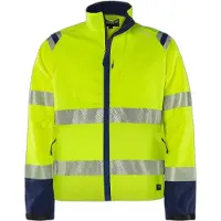 Fristads High Vis Green Stretchjacke Kl. 3 4647 GSTP Grösse 4XL Warnschutz-Gelb/Marine