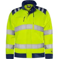 Fristads High Vis Green Jacke Kl. 3 4067 GPLU Grösse 5XL Warnschutz-Gelb/Marine