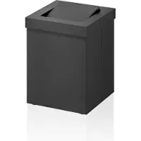 DECOR WALTHER Abfalleimer DW 1130 Met Deksel Black Matt