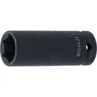 Bgs Kraft-Steckschlüssel-Einsatz Sechskant, tief Antrieb Innenvierkant 12,5 mm (1/2") SW 21 mm