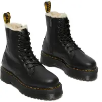 Dr. Martens Damen Winterstiefeletten/ Schnürstiefeletten Schwarz Glattleder Größe: 39