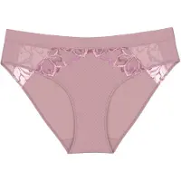 Triumph Tai-Slip "Wild Azalea Florale", Damen, Gr. 44, blossom kiss, Microtouch, Obermaterial: 82% Polyamid, 18% Elasthan, körpernah, Unterhosen Tai-Slip, Spitze, elastisch, Satin-Einfassung
