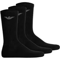 Emporio Armani - SPORTY SPONGE 3er Pack - Größe 39-46 - schwarz