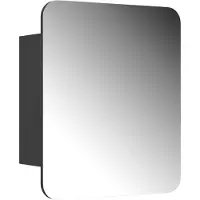 Vicco Badspiegelschrank Zino Anthrazit 60 x 50 cm mit Regalen, Model 56230