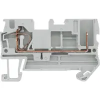 Siemens 8WH51002KG00 Hybrid-Durchgangsklemme, Steck- und Zugfederanschluss, Querschnitt 0, 08-4mm2 - 50 Stück