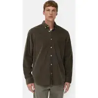 Camel active Herren fleXXXactive Langarm Shirt mit Button-Down-Kragen und Brusttasche Dunkelbraun, menswear-3XL