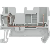 Siemens 8WH51002KF00 Hybrid-Durchgangsklemme, Steck- und Zugfederanschluss, Querschnitt 0, 08-2, 5mm2 - 50 Stück