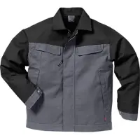 Fristads Icon Two Baumwoll-Jacke 4857 KC Grösse 4XL Grau/Schwarz