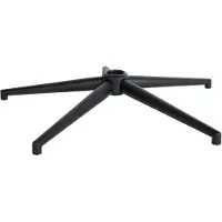 CLP Eckiges Fußkreuz aus schwarzem Metall | Farbe schwarz Größe 65 cm