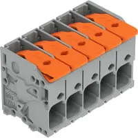 Wago 2606-1105/020-000 Leiterplattenklemme,Hebel,6 mm2,grau 26061105020000 - 50 Stück