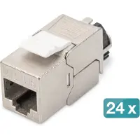 Digitus 24x Cat 6a Keystone Module+tool Montage Netzwerkkabel