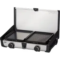 Enders Gaskocher "Ryda 2Z GP" Edelstahl Kunststoff 32 cmx52 cm Campingkocher mit 2 leistungsstarken Brennern