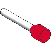 Schneider Electric DZ5CE010L12D, Aderendhülse, Gerade, Rot, Kupfer, Kunststoff, 1 mm², REACh, RoHS