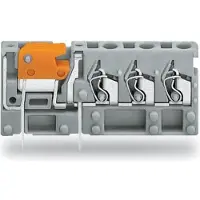 Wago 742-153 Anreihbare 3-Leiter-Leiterplattenklemme,mit Trennmesser,2,5 mm2,grau 742153 - 100 Stück