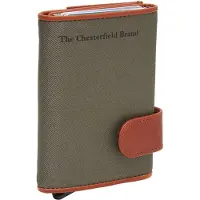The Chesterfield Brand Kartenetui Geldbörse Sabana Cardholder Steel Green olivgrün