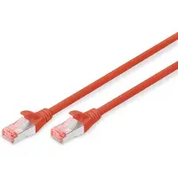 Digitus Patchkabel Cat6 S/FTP 2xRJ45 10.0m rot Hebelschutz Polybeutel