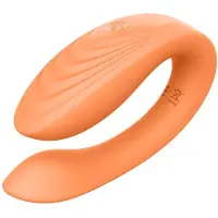 Glam - Akku-Paarvibrator mit Fernbedienung (Orange)