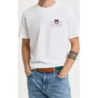 Gant T-Shirt "REG ARCHIVE SHIELD EMB SS T-SHIRT" von dem Archiv aus den 1980er-Jahren inspiriert