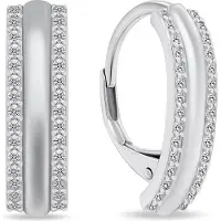 Brilio Silver Charming silver earrings with zircons LME299
