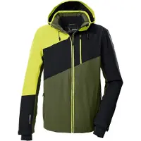 Killtec Skijacke "KSW 32 MN SKI JCKT" Wasserdichte, atmungsaktive Skijacke mit abnehmbarer Kapuze