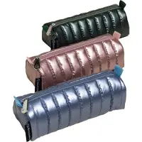 Exacompta Federmäppchen Daunen rund 22x8,5x7 cm großes Fassungsvermögen