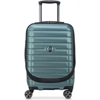Delsey Shadow 5.0 Cabin Trolley Front Pocket 55 Expandable green