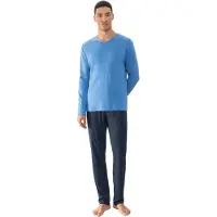Mey Anzug lang Serie Micro Blue Recent Blue | Größe L