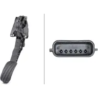 Hella Sensor, Fahrpedalstellung 6pv009978781 für RENAULT