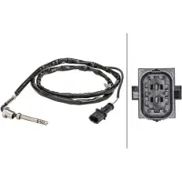 Hella Sensor Abgastemperatur 2-polig 1.310 mm Kabel für u.a. OPEL SIGNUM