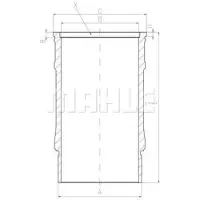 MAHLE ORIGINAL Zylinderlaufbuchse 001 LW 00143 001
