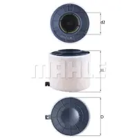 MAHLE ORIGINAL Luftfilter MAHLE LX 4410