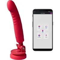 Lovense Mission 2 - App-gesteuerter Vibrator mit Saugnapf (rot)