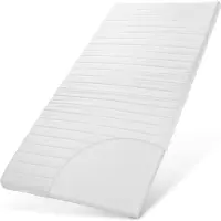 ELONEO Topper, 6 cm hoch, Kaltschaum, für Hausstauballergiker, schadstoffgeprüft, waschbarer Bezug 1 St Auflage