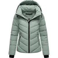 MARIKOO Damen Steppjacke Samuiaa – warm, modern & mit abnehmbarer Kapuze
