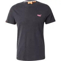 Superdry Rundhalsshirt "ESSENTIAL LOGO EMB TEE" aus Baumwolle und Single Jersey, Slim Fit, Kurzarm, hüftlang