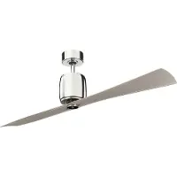 Kichler Ferron leiser Deckenventilator Ø152cm DC-Motor + Fernbedienung Champagner klar